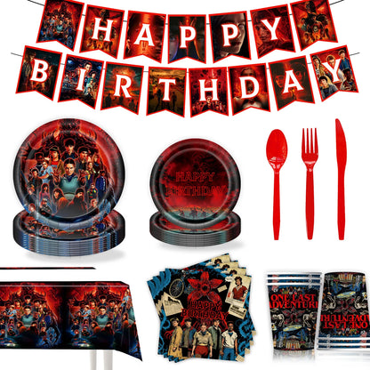 Birthday Party Supplies Set Disposable Tableware Decor