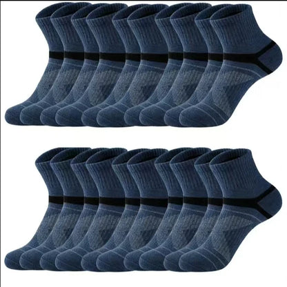Men's Socks Hiking Black Sports Basketball Running 3 Pairs