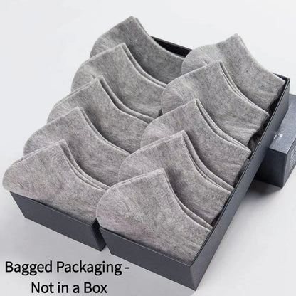 Unisex Ankle Socks Solid Color Cotton Running 10 Pack