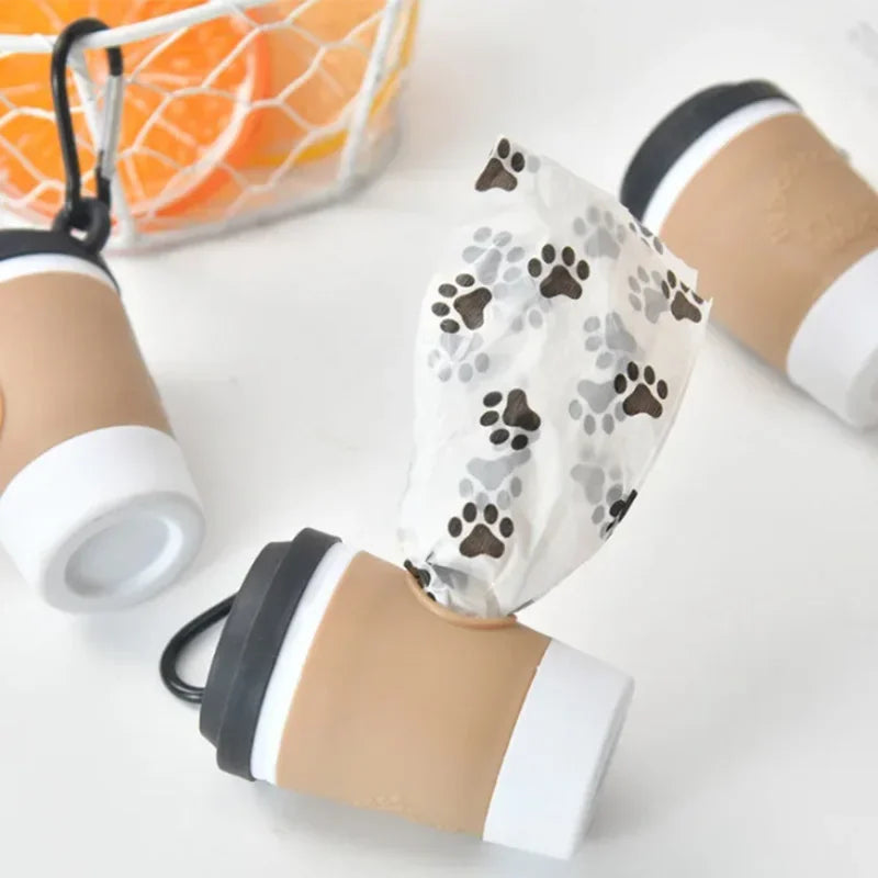 Coffee Cup Dog Poop Bag Dispenser Portable Storage Box
