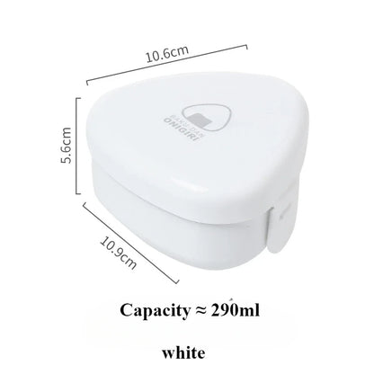Triangle Rice and Vegetable Roll Mould Bento Box Can Be Microwave Heated To Make Children's Sushi Lunch Box