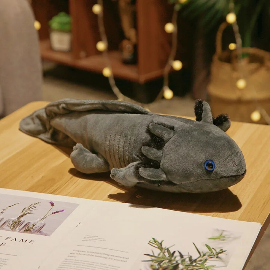 Axolotl Plush Pillow Colorful Newt Stuffed Animal Cushion