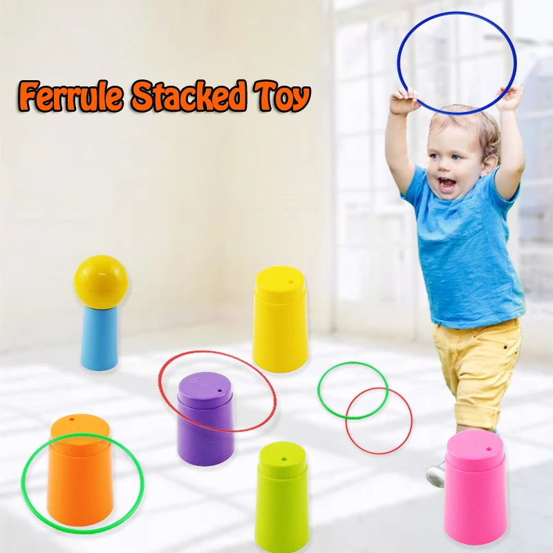 Ring Toss Stacking Cup Toy Throw Circle Game Set
