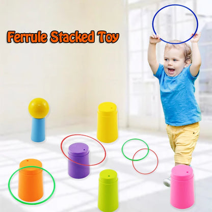 Ring Toss Stacking Cup Toy Throw Circle Game Set