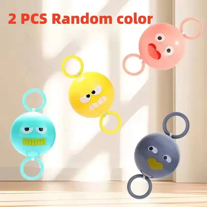 Luminous Whistle Ball Flywheel Toy Pull Rope Flashing Gyro