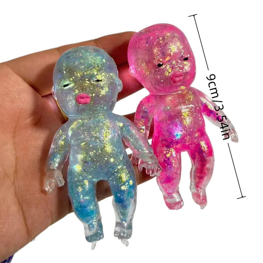 Stress Relief Toy Squishy Baby Shape Squeeze Toy Anti-stress Toy Fidget Desk Toy For Friend Christmas Gift
