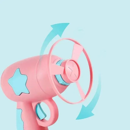 Interactive Cat Flying Disc Launcher Shooting Toy