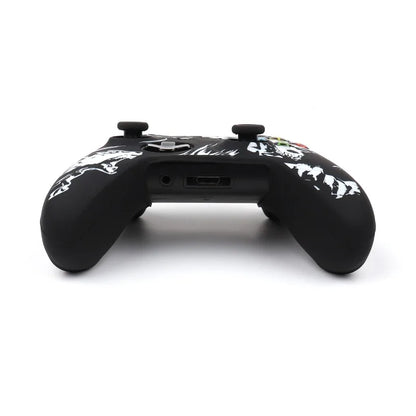 Laser Carving Soft Silicone Cover For Xbox One S Controller Skin Case Gamepad Joystick Accessories for Xbox One X