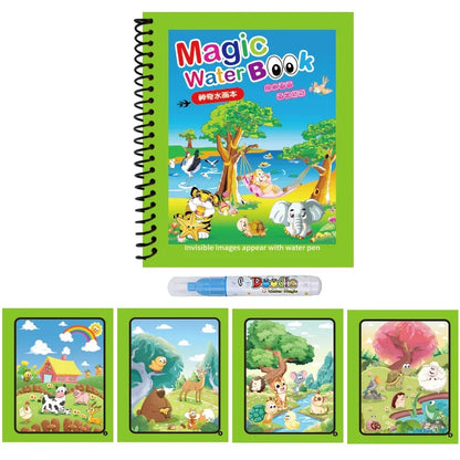Magic Water Drawing Book Reusable Mess Free Coloring Set