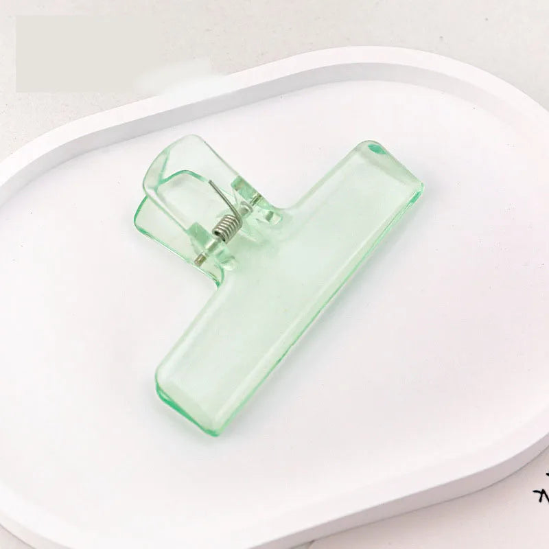1Pc Creative Transparent Jelly Clip Storage Supplies Stationery School office supplies Storage clip