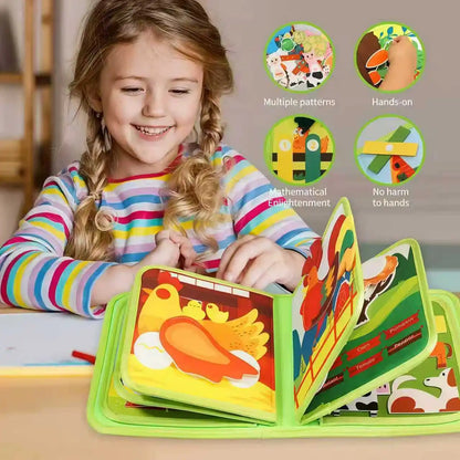 Felt Alphabet Busy Board Interactive Early Education Toy