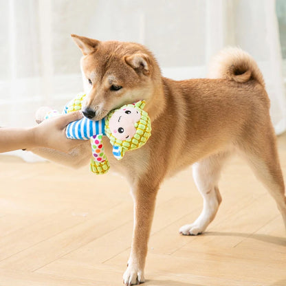 Squeaky Pet Plush Puzzle Toy Fleece Dog Chew Accent