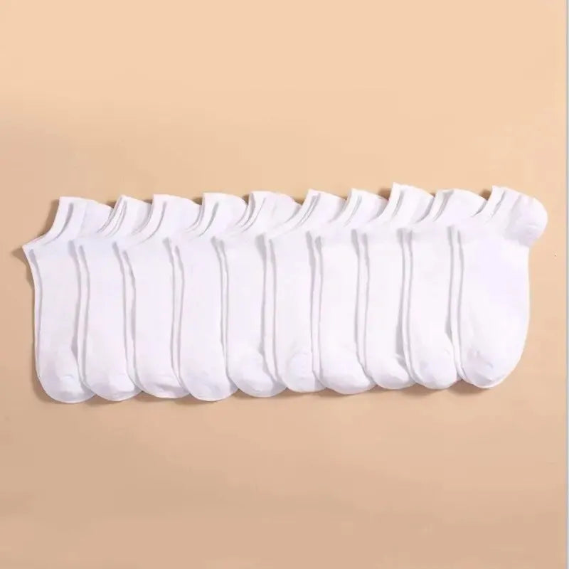 Plain Color Boat Socks Low Cut Thin Breathable Ankle