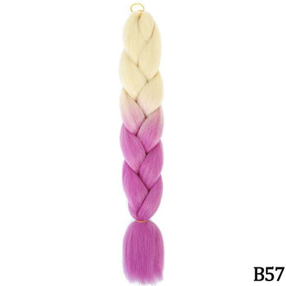 24 Inch Jumbo Braiding Hair Synthetic Afro Ombre Extensions