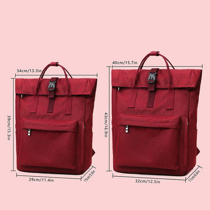 Schoolbag Female College Student Large Capacity Backpack 2026 New Niche Notebook 14Inch Computer Bag Girls Backpack
