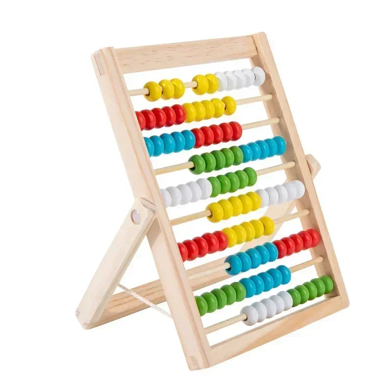 Wooden 100 Beads Abacus Toy Preschool Math Counting Rack