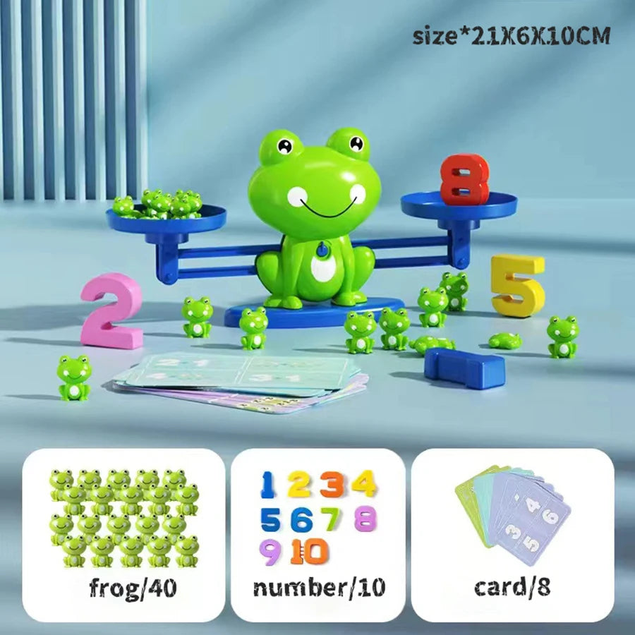 Frog Math Balance Scale: Early Math Learning Toy for Addition & Subtraction
