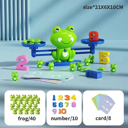 Frog Math Balance Scale: Early Math Learning Toy for Addition & Subtraction