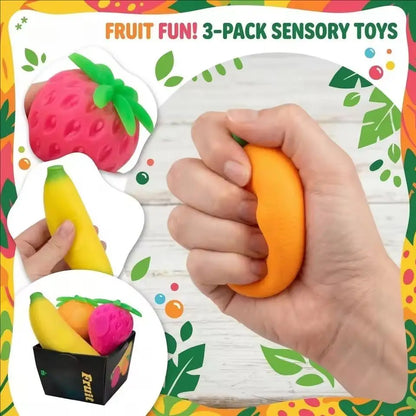 Fruit Squishy Sensory Stress Toy Simulated Orange Banana