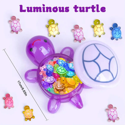 Glow in the Dark Turtle Set Resin Storage Ornament