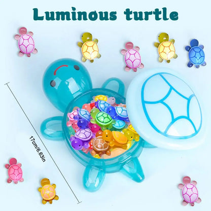Glow in the Dark Turtle Set Resin Storage Ornament