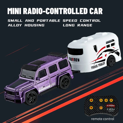 1/64 Mini RC Alloy Car Pocket Remote Control Vehicle