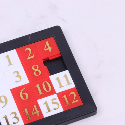 15-Tile Sliding Number Puzzle for Kids and Adults