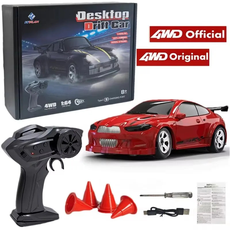 1:64 2.4G RC Drift Car 4WD Remote Control Mini Model