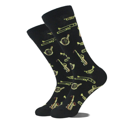 Novelty Dinosaur Crew Skateboard Socks Funny Men