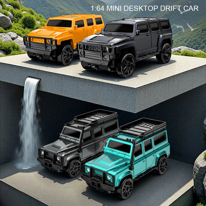 1/64 RC Drift Car: 4WD Desktop Mini Remote Control Racing Toy