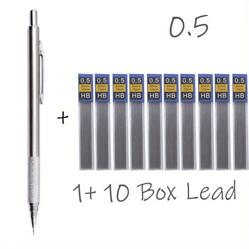 All Metal Mechanical Pencils Professional Sketching Drafting Set