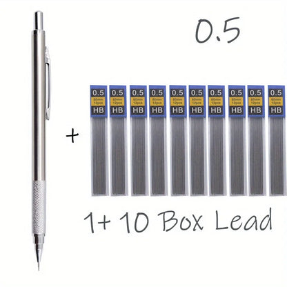 All Metal Mechanical Pencils Professional Sketching Drafting Set