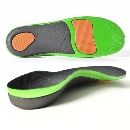 Unisex Arch Support Insoles - High Elastic Foam & Nylon Washers | Shock Absorption, Heel Cushion & Sole Protector for Sports, Wo