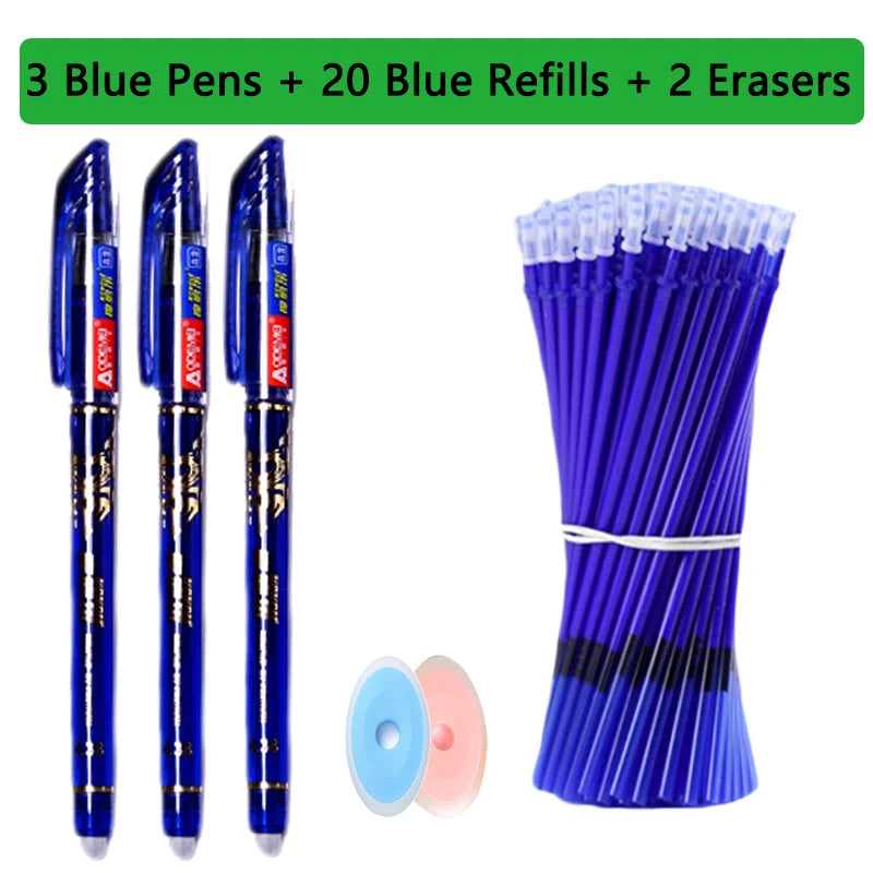 25 Pcs/set Kawaii Erasable pens Gel Pen sketch Writing Stationery for Notebook school supplies pen cute kids pens pencil