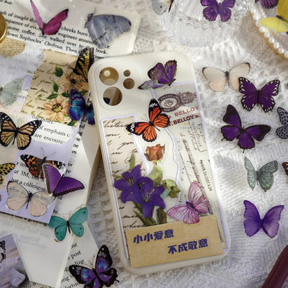 Waterproof Butterfly Stickers Aesthetic PET Scrapbooking Decals