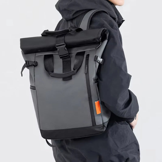 15.6 Laptop Travel Business Backpack Expandable Roll Top Daypack