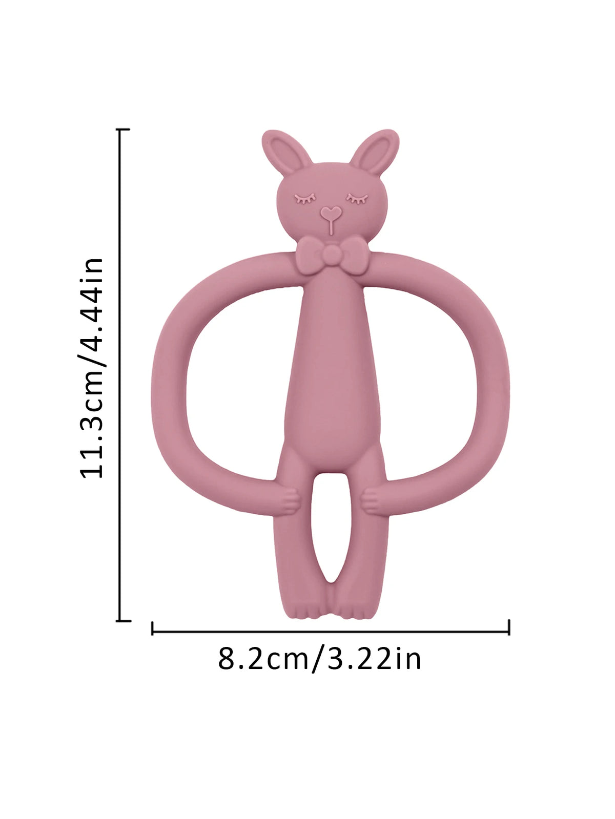 Silicone Rabbit Baby Teether Toy Infant Nursing Chew