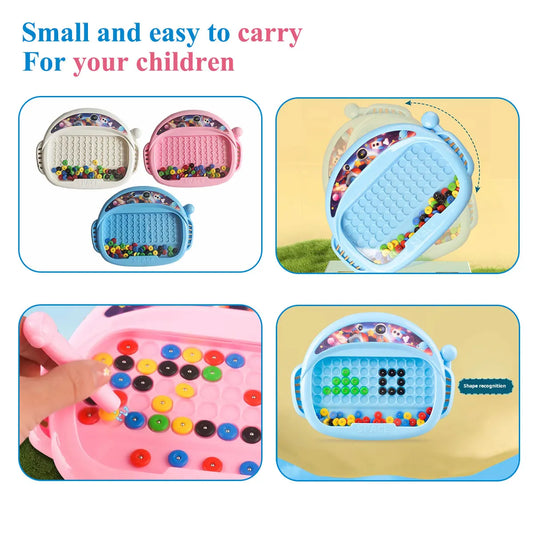 Magnetic Doodle Board for Kids Bead Drawing Sketch Pad
