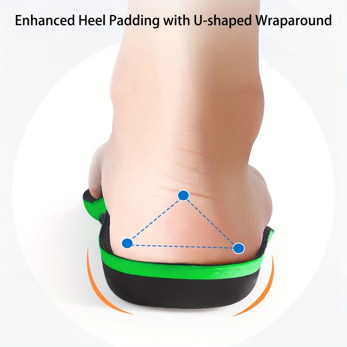 Unisex Arch Support Insoles - High Elastic Foam & Nylon Washers | Shock Absorption, Heel Cushion & Sole Protector for Sports, Wo
