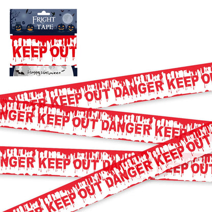 Halloween Warning Tape Plastic Skull Caution Line
