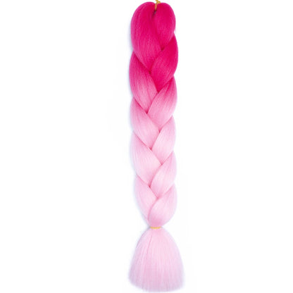 24 Inch Jumbo Braiding Hair Synthetic Afro Ombre Extensions