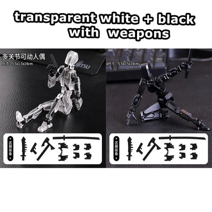 13 Action Figure Titan Multi-Jointed Movable Shapeshift Robot T13 Action Mannequin Character and Dog Figure Toys gifts for kids