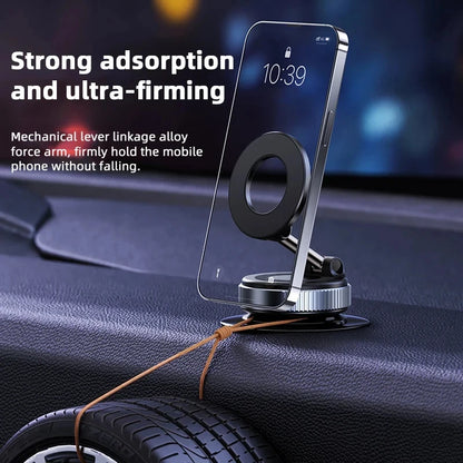 Rotating Magnetic Phone Holder Vacuum Suction GPS Stand