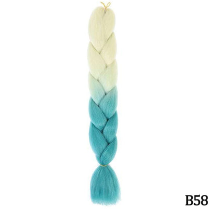 24 Inch Jumbo Braiding Hair Synthetic Afro Ombre Extensions