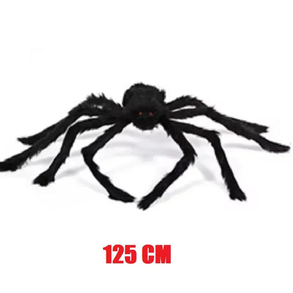Halloween Giant Plush Spider Black Outdoor Decor Prop