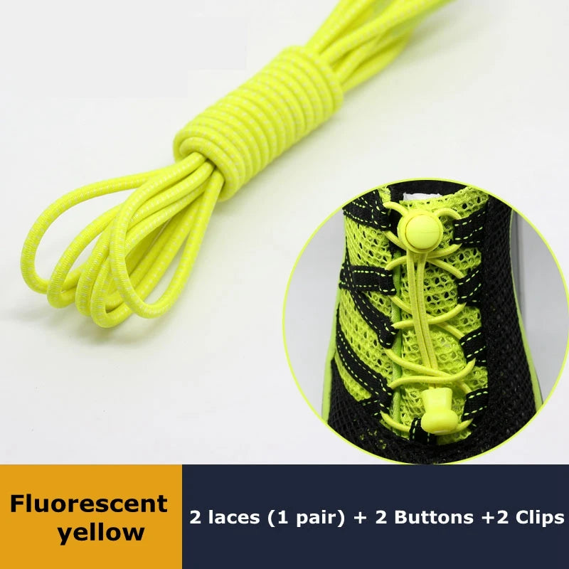 Elastic No Tie Shoe Laces Stretching Lock Lazy Shoestrings