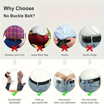 Invisible Elastic Belt Traceless Stretch Belt for Jeans