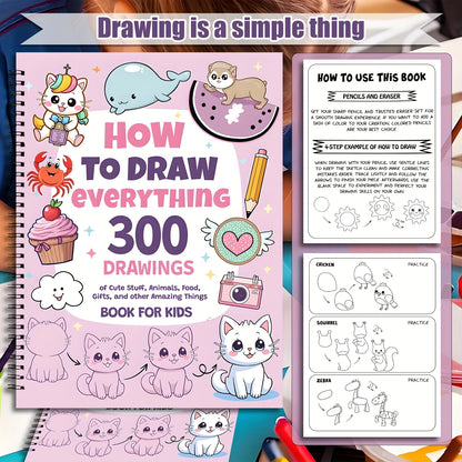 How to Draw Anything Step by Step Cute Animal Drawing Book