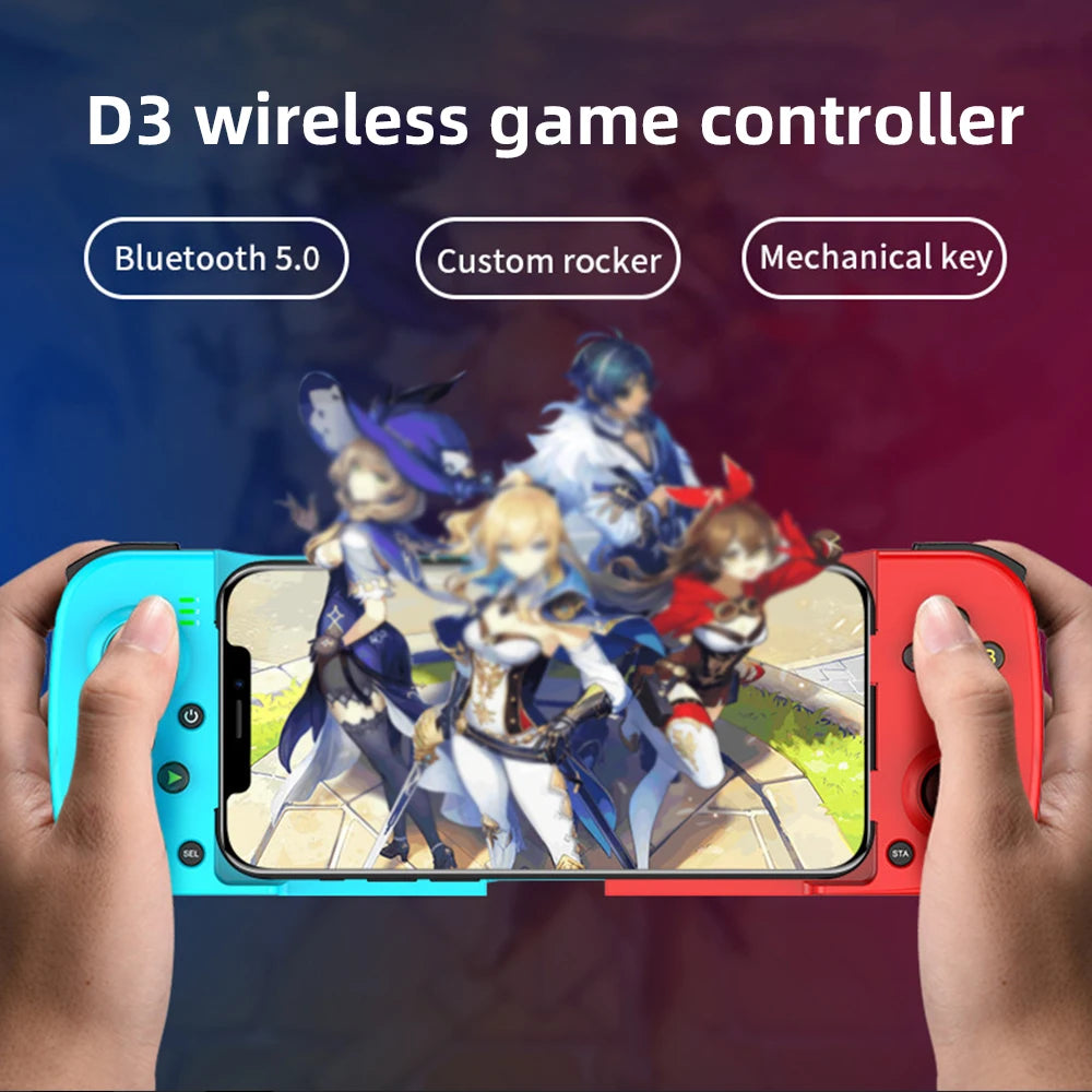 D3 Gamepad D3 Mobile Phone Controller with Expandable Game Controller Support for Android/iOS/Hongmeng Mobile Game Controllers