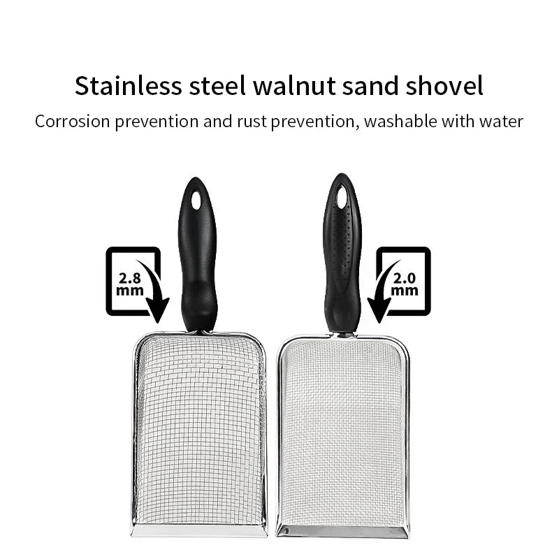 Stainless Steel Cat Litter Scoop Fine Mesh Substrate Sifter